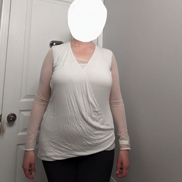 Iris Setlakwe white cross body blouse - Picture 2 of 11